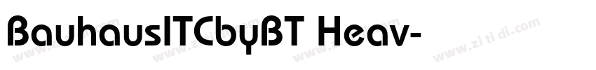 BauhausITCbyBT Heav字体转换